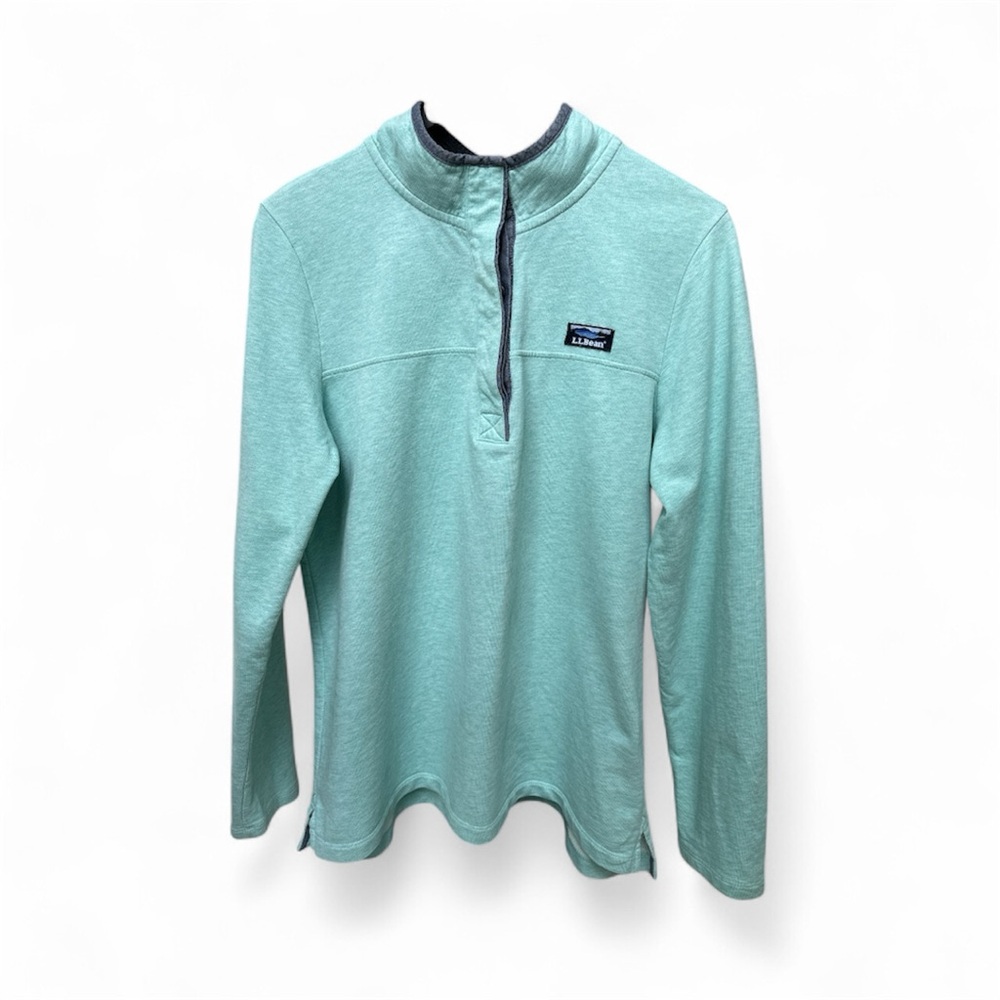 L.L.Bean Aqua Blue Pullover